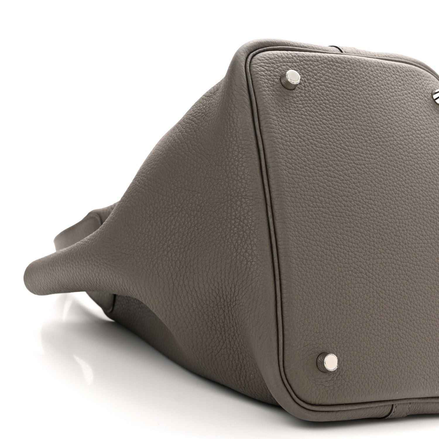 Hermes Taurillon Clemence Picotin Lock 22 MM Etain 9 of 11