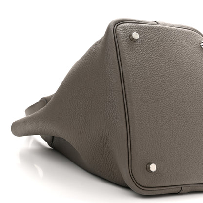 Hermes Taurillon Clemence Picotin Lock 22 MM Etain 9 of 11