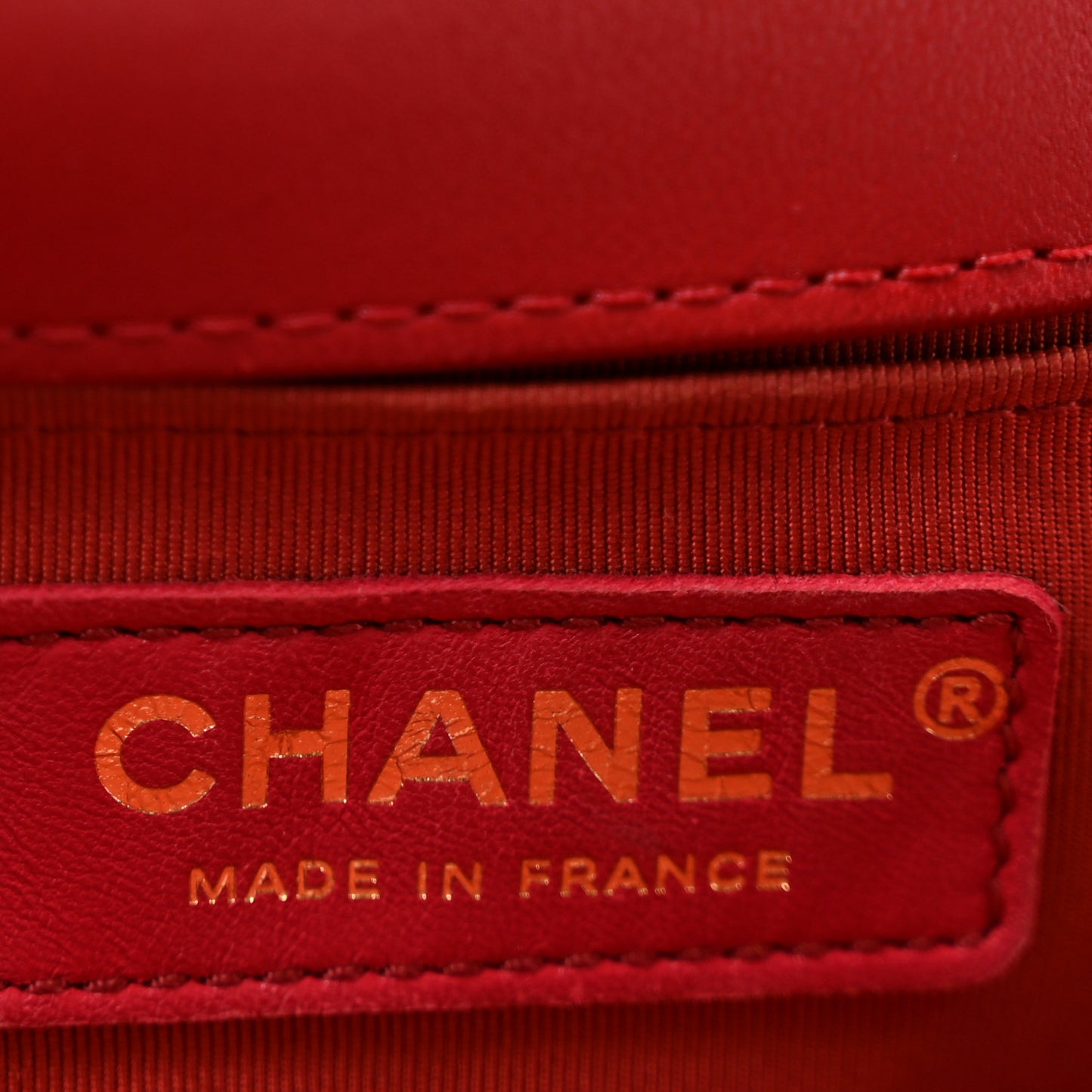 Calfskin Quilted Medium Boy Flap Red