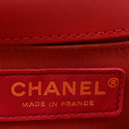 Chanel Calfskin Quilted Medium Boy Flap Red 6 of 13