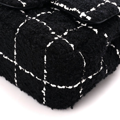 Chanel Tweed Quilted Mini Square Pearl Crush Flap Black 11 of 12