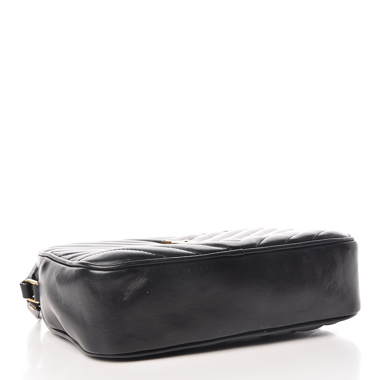 Saint Laurent Calfskin Matelasse Monogram Lou Camera Bag Black 4 of 13