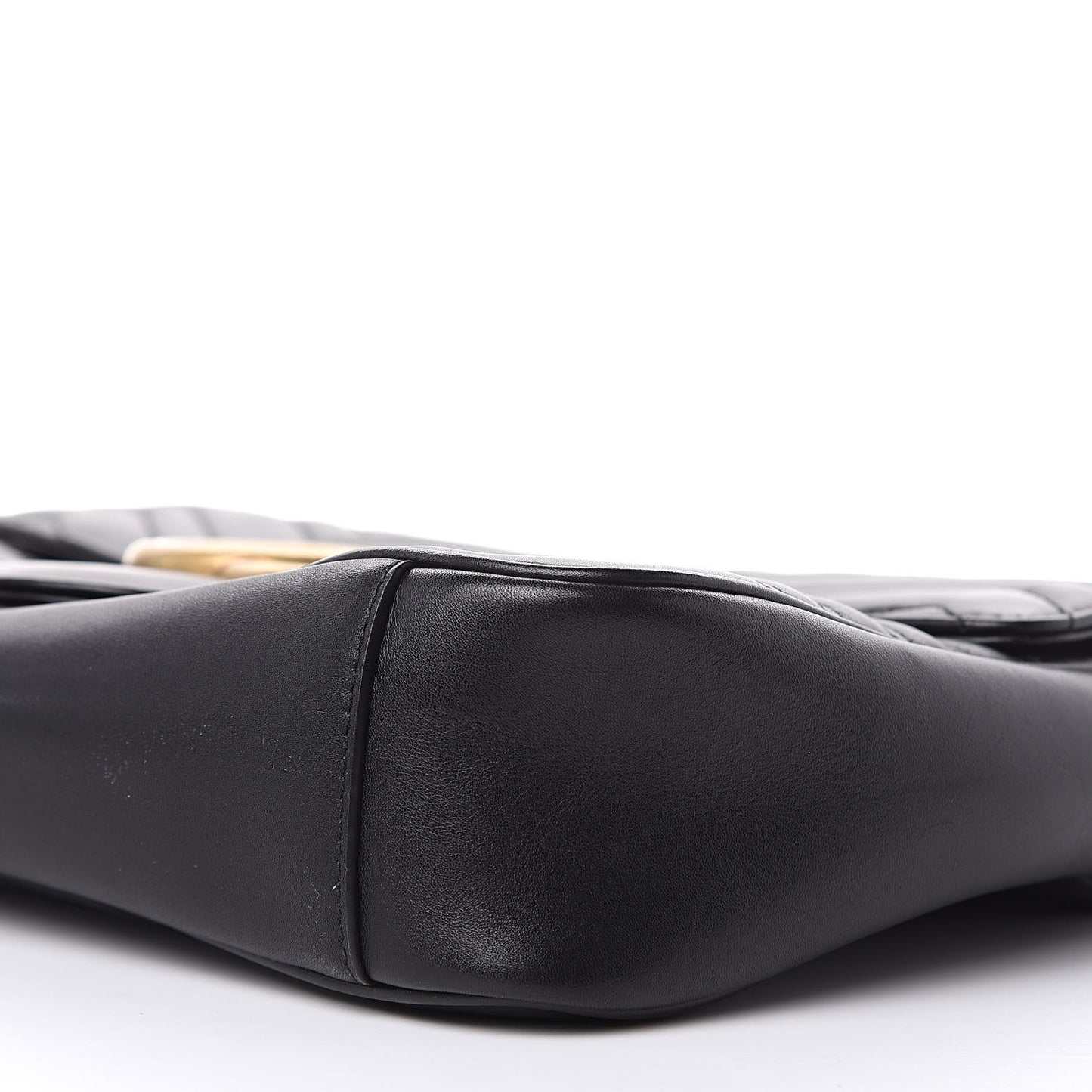 Calfskin Matelasse Medium GG Marmont Shoulder Bag Black