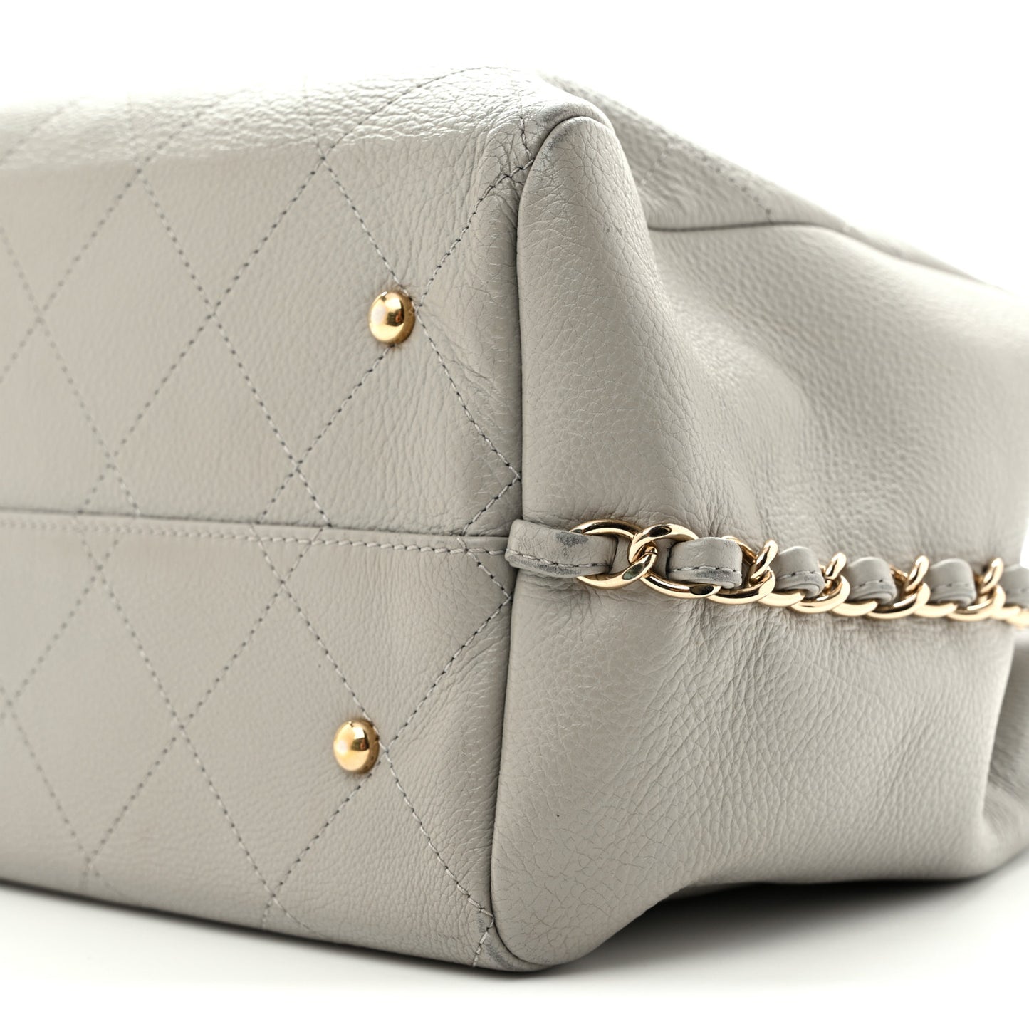 Bullskin Stitched Large Shopping Bag Grey
