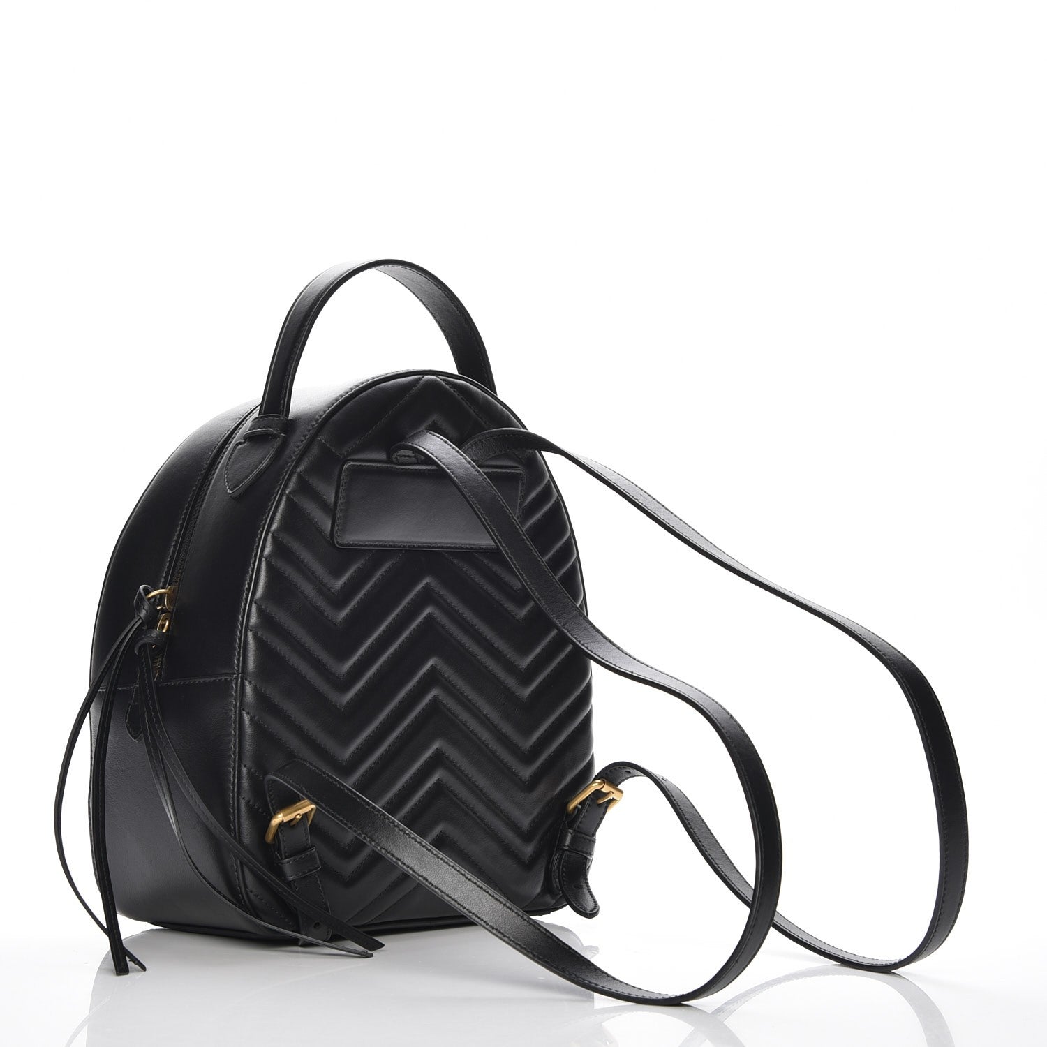 Gucci Calfskin Matelasse GG Marmont Backpack Black 3 of 7