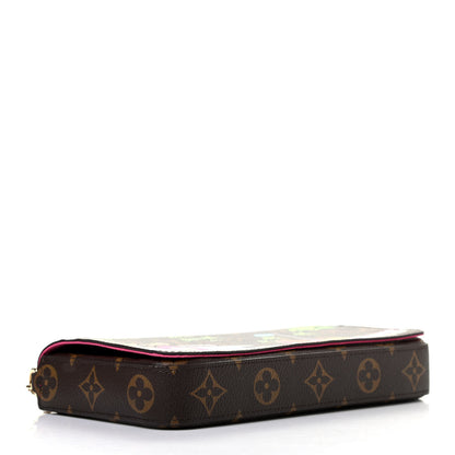 Louis Vuitton Monogram 2021 Christmas Animation Hollywood Pochette Felicie Chain Wallet Fuchsia 4 of 8
