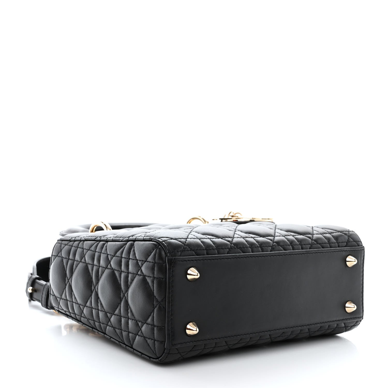 Christian Dior Lambskin Cannage Small My ABCDior Lady Dior Black 4 of 12