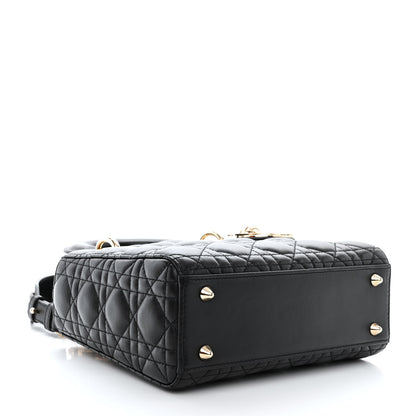 Christian Dior Lambskin Cannage Small My ABCDior Lady Dior Black 4 of 12