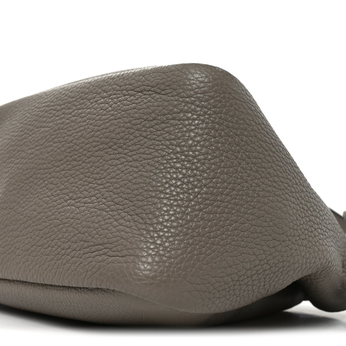 Vitello Daino Soft Small Zippered Top Handle Bag Argilla