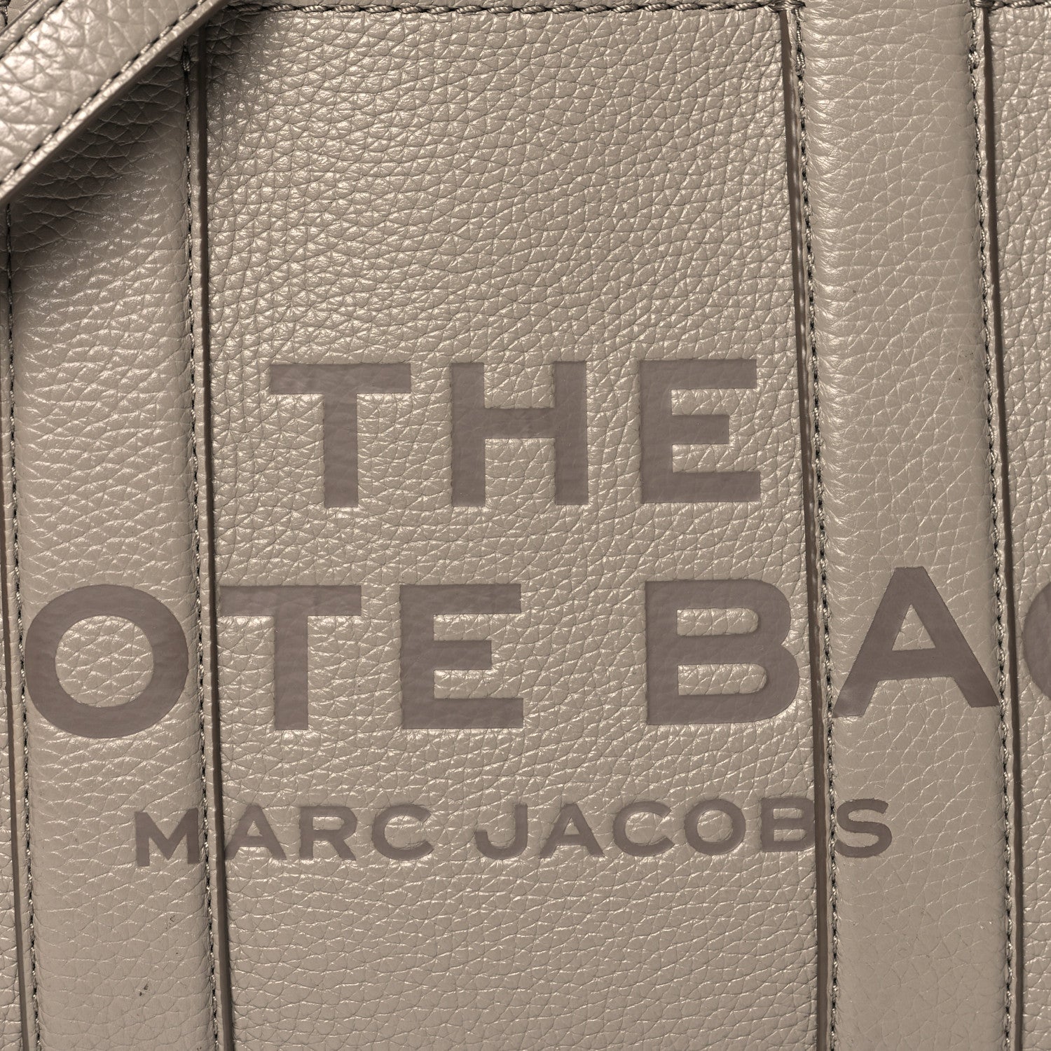 Marc Jacobs Grained Calfskin Small The Tote Bag Cement 7 of 12