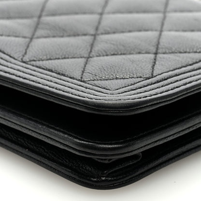 Chanel Caviar Quilted Boy Wallet On Chain WOC Black 9 of 9