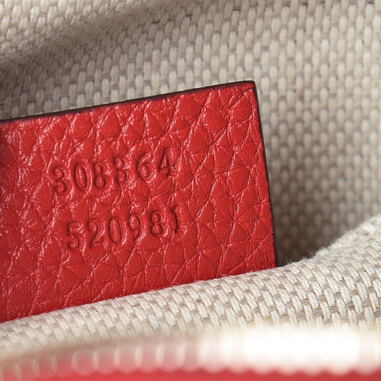 Gucci Pebbled Calfskin Small Soho Disco Bag Vibrant Red 7 of 10