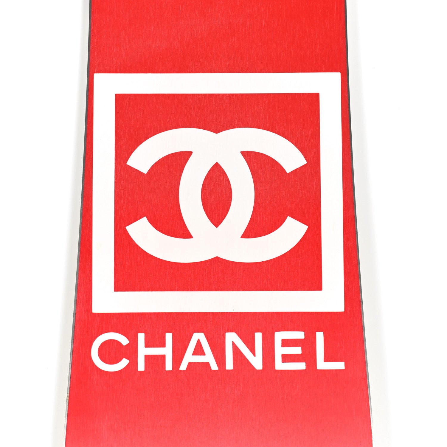 Chanel Luxury in the Alps Snowboard and Bindings Set 157 White Red 5 of 25