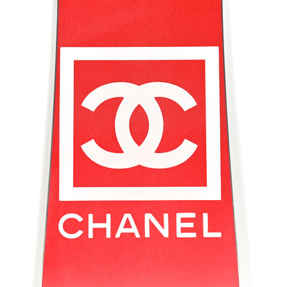 Chanel Luxury in the Alps Snowboard and Bindings Set 157 White Red 5 of 25