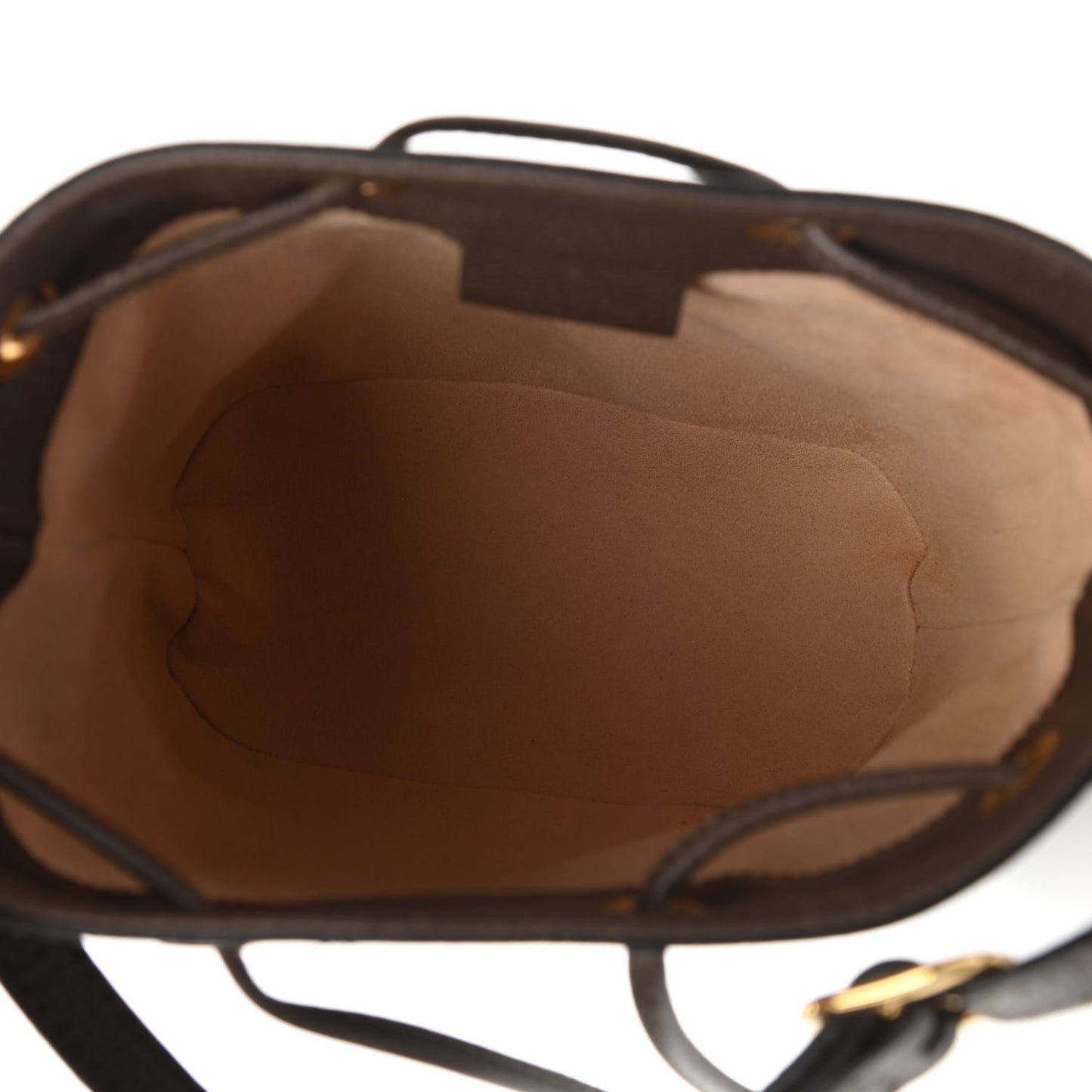 GG Supreme Monogram Web Mini Ophidia Bucket Bag Brown