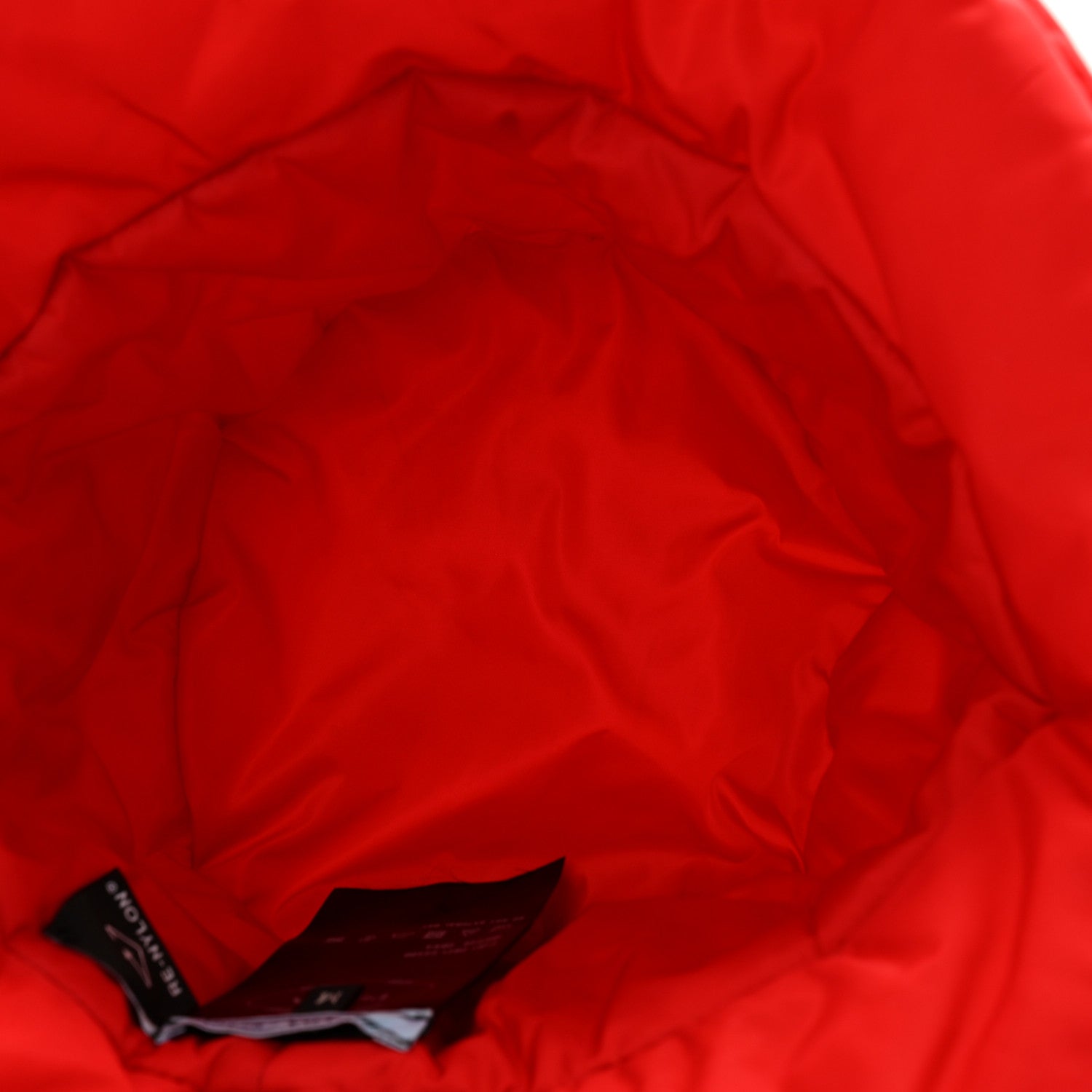 Prada Re-Nylon Metal Triangle Logo Mens Padded Bucket Hat M Rosso 7 of 10