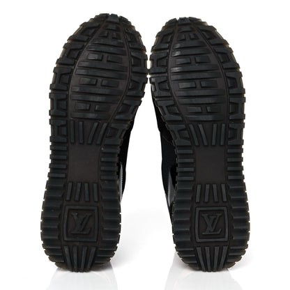 Louis Vuitton Suede Monogram Run Away Sneakers 36 Black 6 of 10