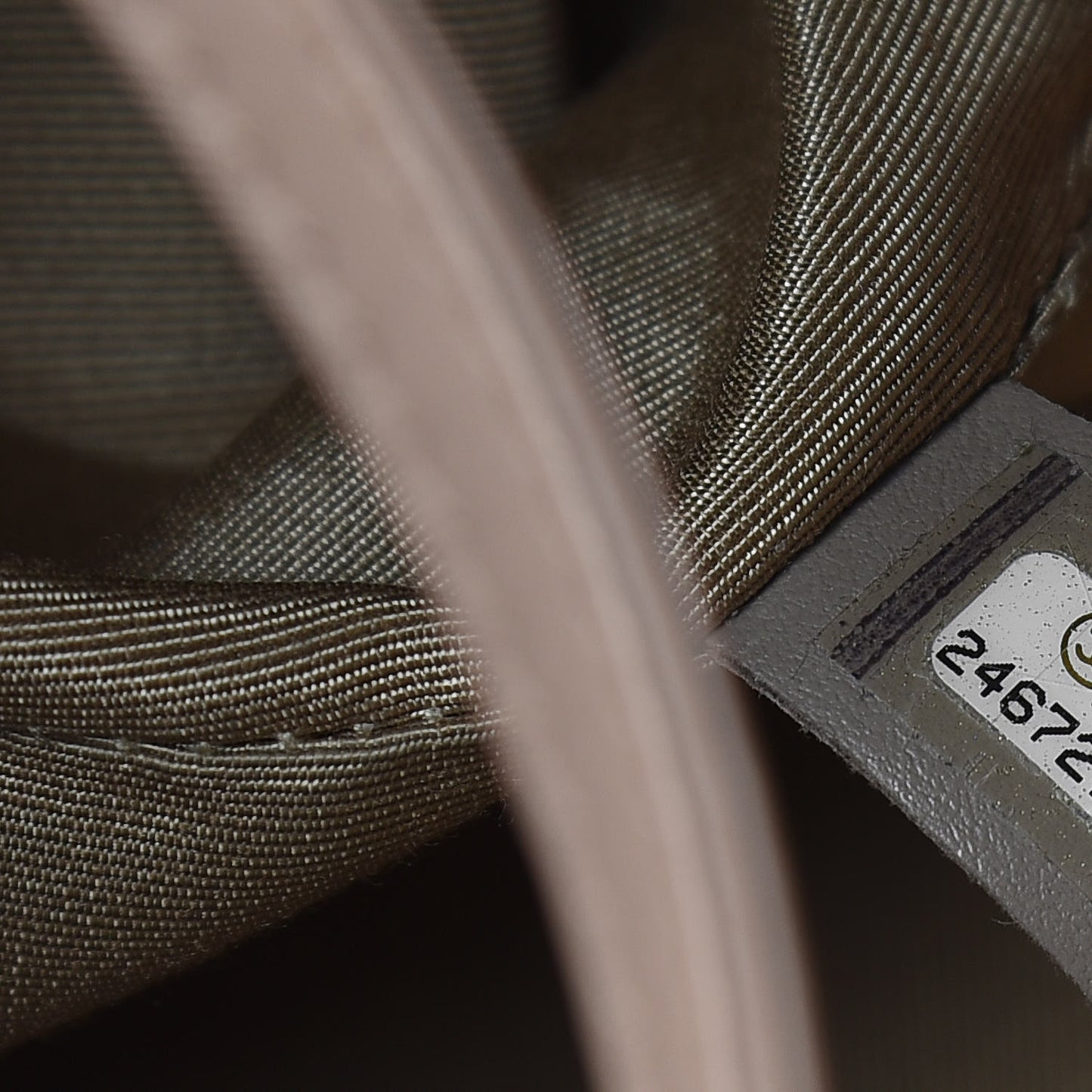 Calfskin Stitched Large Hobo Dark Beige