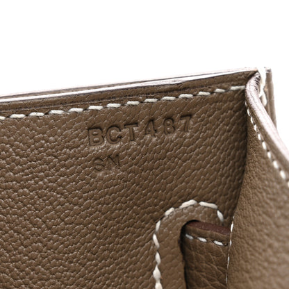 Hermes Togo Kelly Depeches 25 Pouch Etoupe 7 of 8