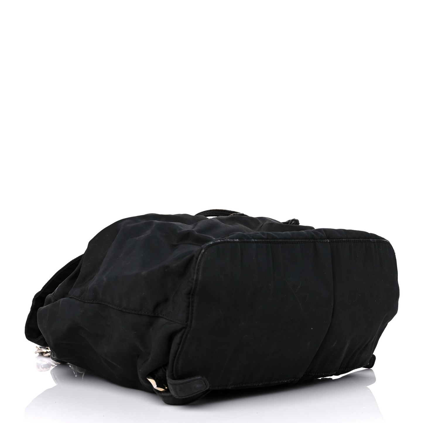 Tessuto Nylon Vela Chain Backpack Black