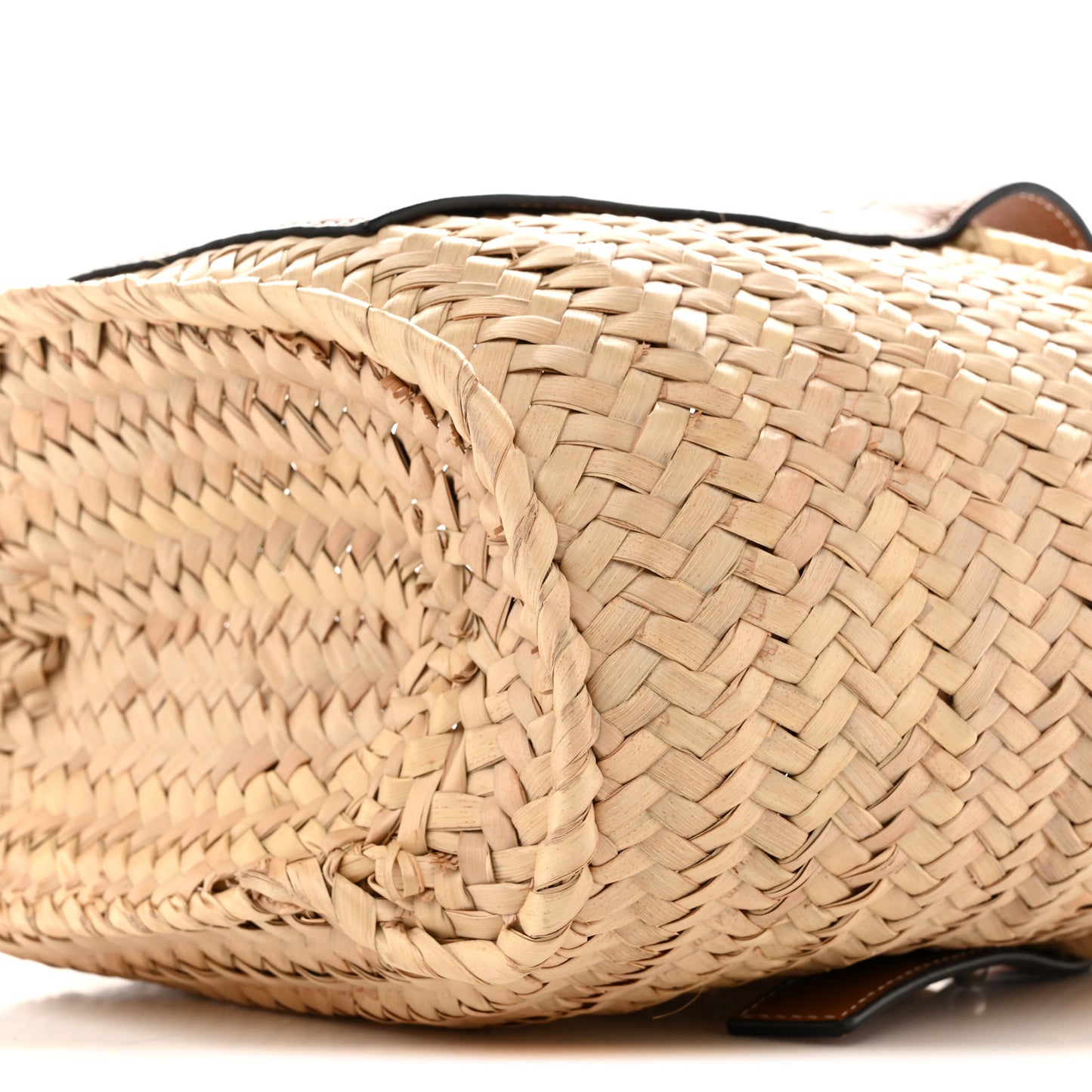 Raffia Basket Tote Bag Natural Tan