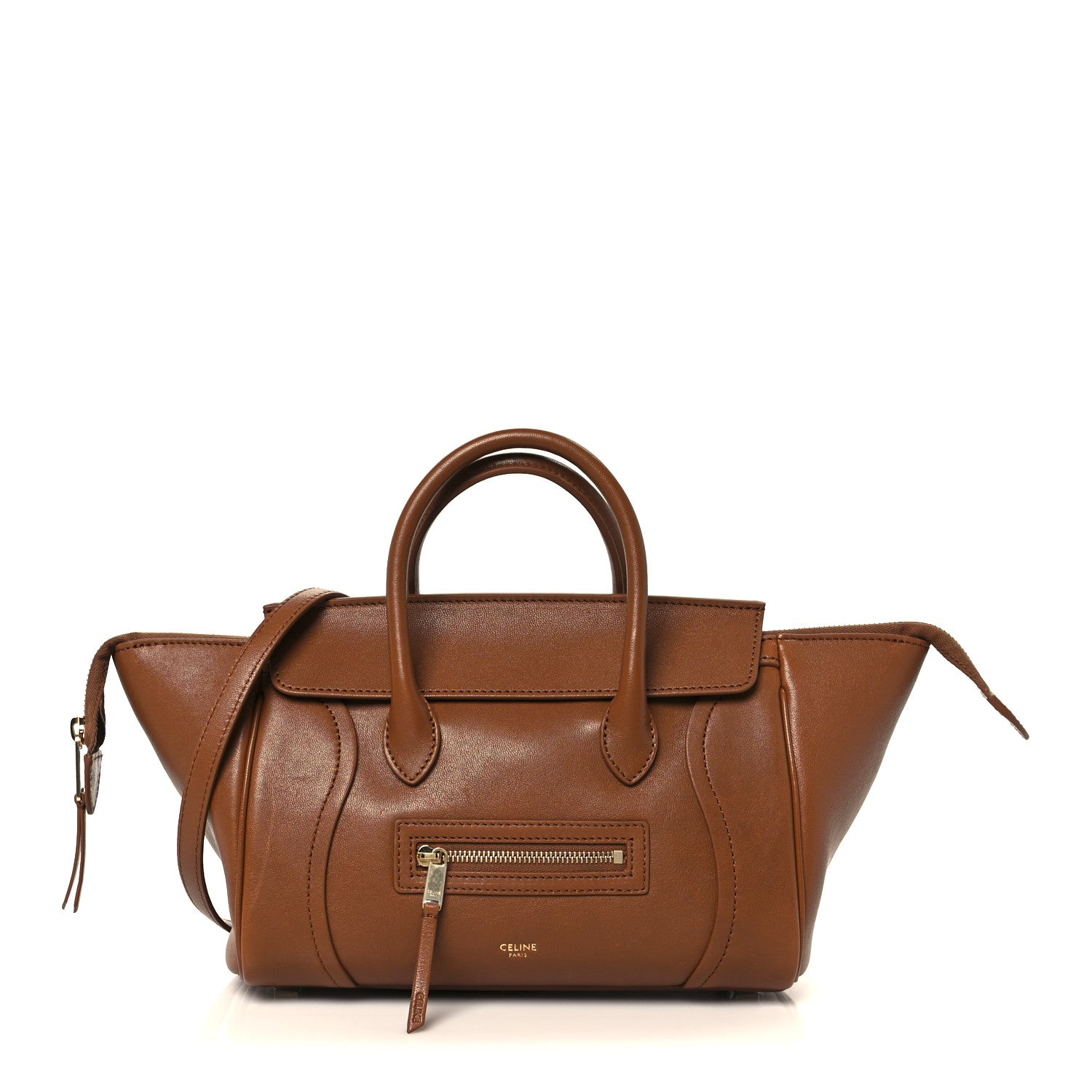 Celine Supple Shiny Lambskin Little New Luggage Soft Tan 1 of 10