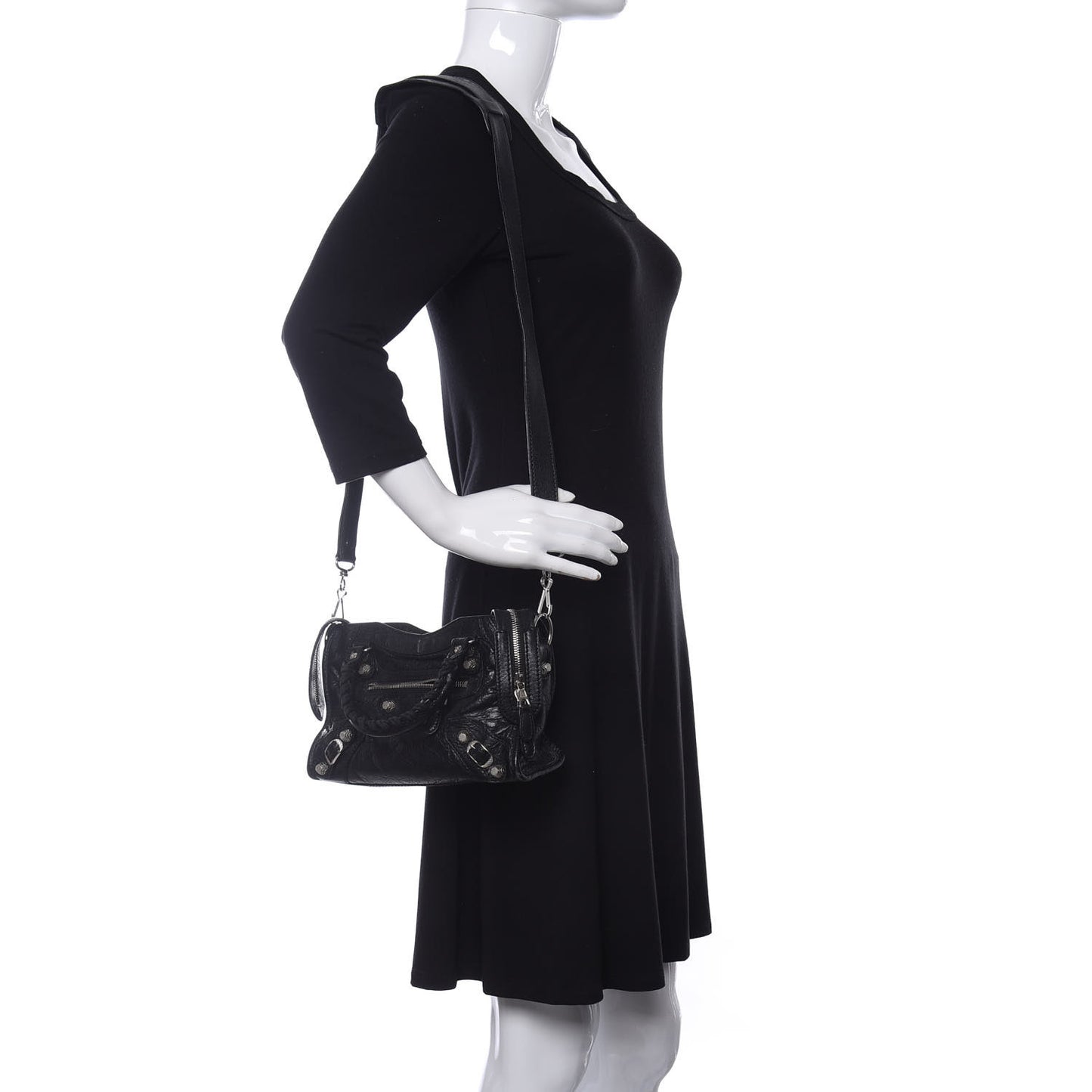 Agneau Giant 12 Silver Hardware Mini City Black