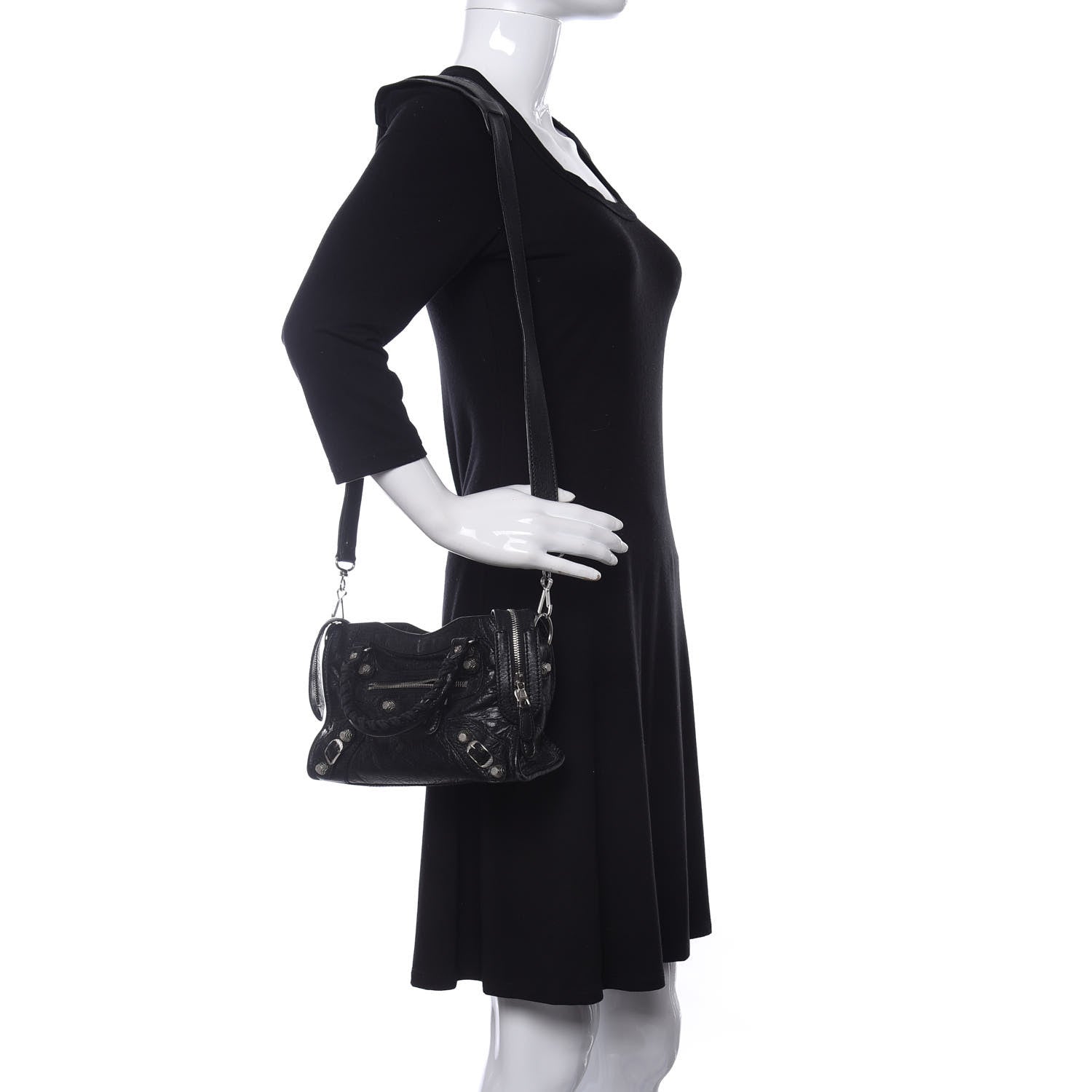 Balenciaga Agneau Giant 12 Silver Hardware Mini City Black 2 of 11