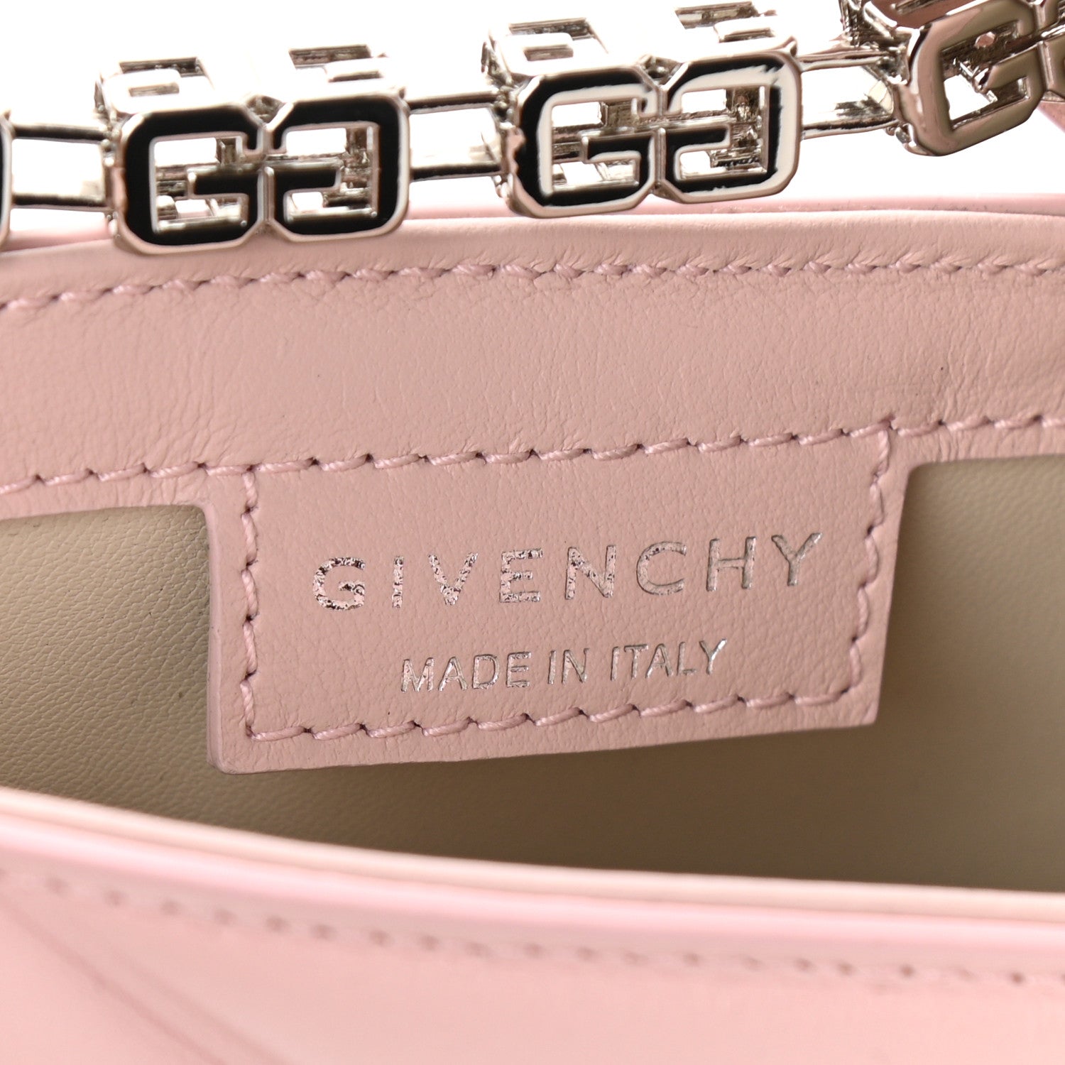 Givenchy Lambskin Padded Mini Cut Out Shoulder Bag Blush Pink 5 of 9