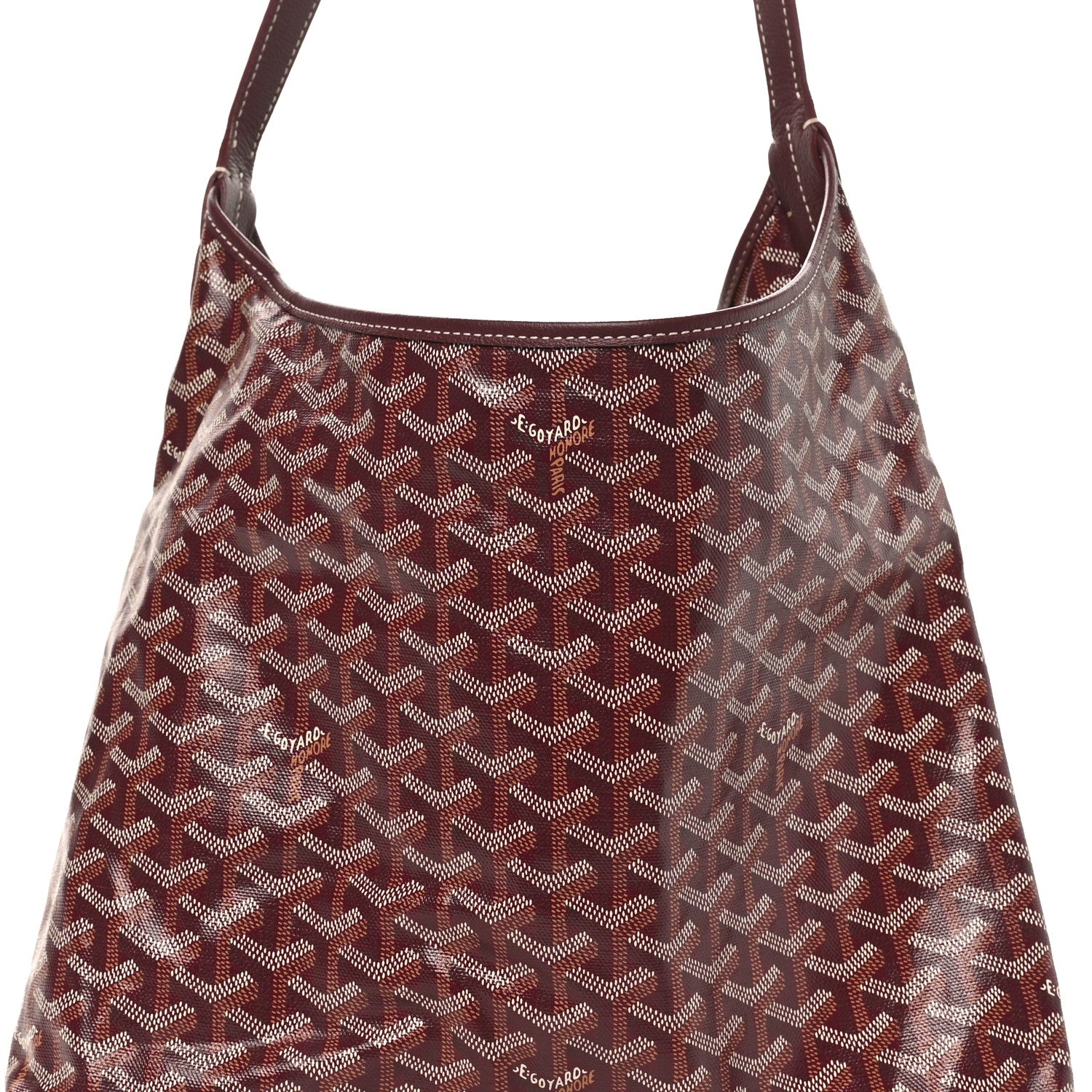 Goyard Goyardine Boheme Hobo Burgundy 8 of 10