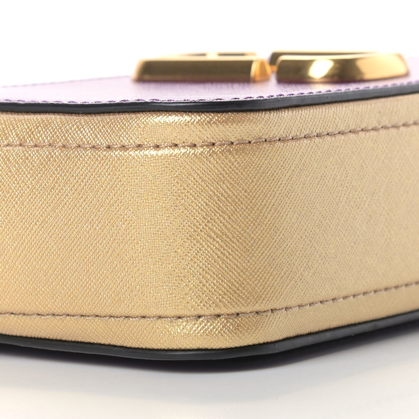 Saffino Small Snapshot Camera Bag Purple Gold