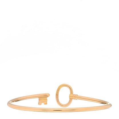 Tiffany 18K Rose Gold Keys Wire Bracelet 2 of 3