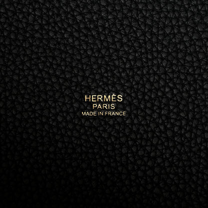 Hermes Taurillon Clemence Picotin Lock 22 MM Black 6 of 11