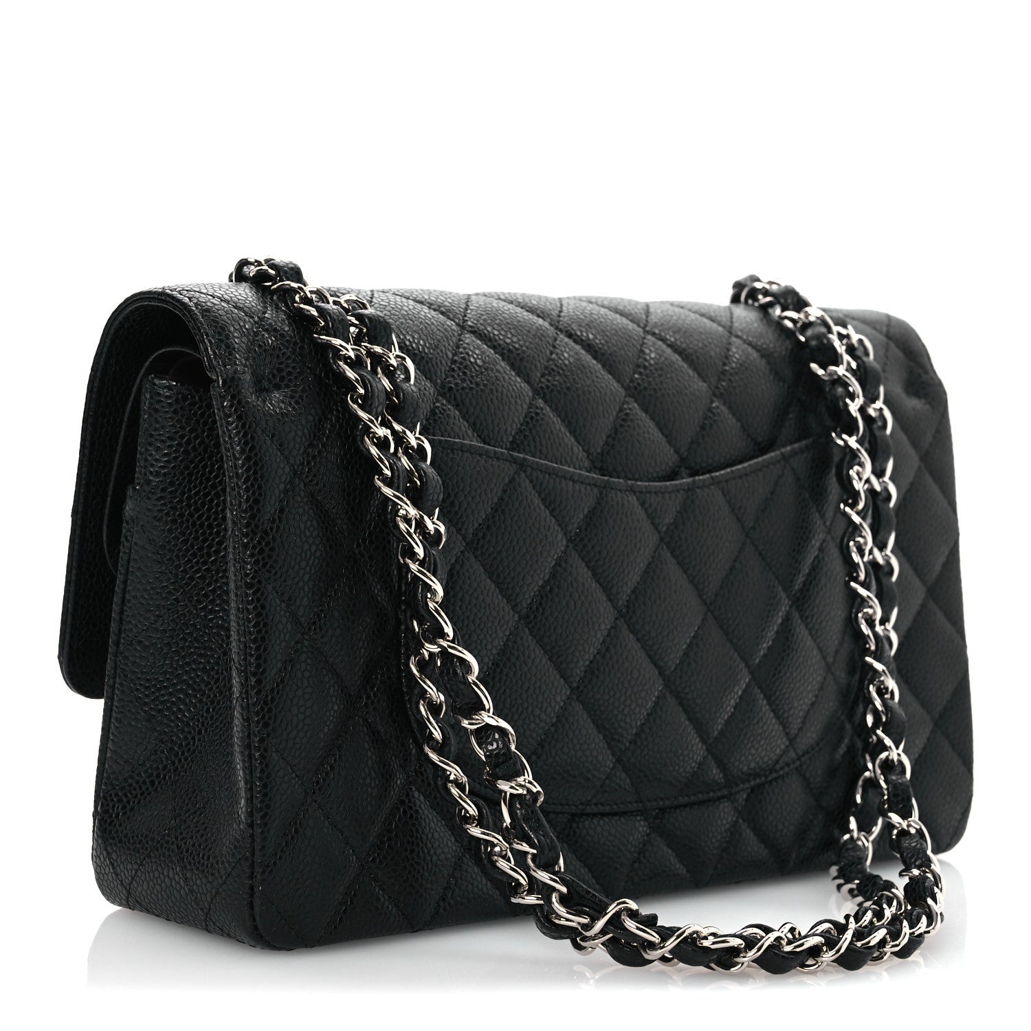 Chanel Caviar Quilted Medium Double Flap Black 3 of 12