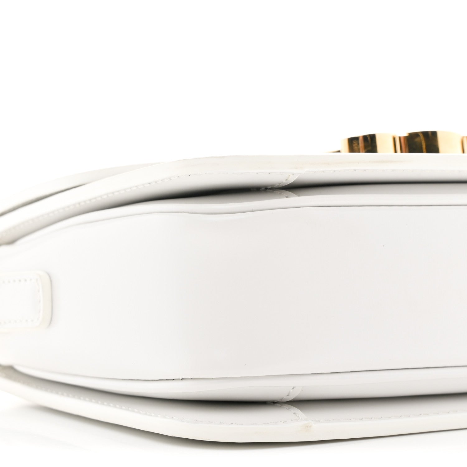 Celine Shiny Calfskin Teen Triomphe White 9 of 10