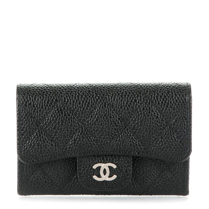 Chanel Caviar Quilted Flap Card Holder Black 1 of 8