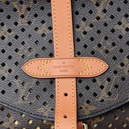 Louis Vuitton Monogram SC Flore Saumur Teal 7 of 10