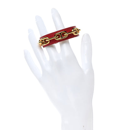 Hermes Courchevel Mors Cuff M Rouge Vif 2 of 4
