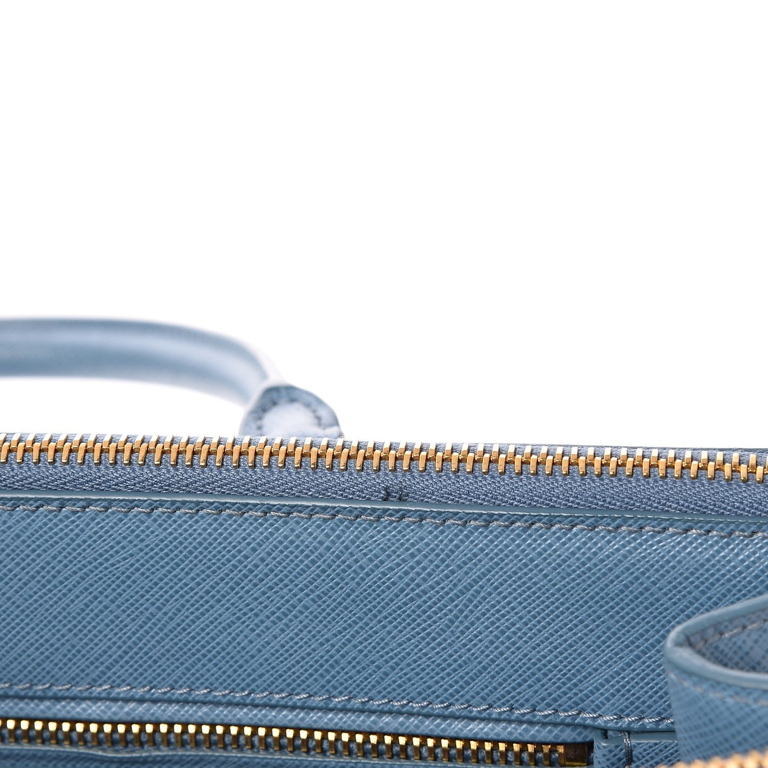 Prada Saffiano Medium Galleria Double Zip Tote Aviazione 9 of 10
