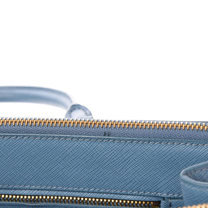 Prada Saffiano Medium Galleria Double Zip Tote Aviazione 9 of 10