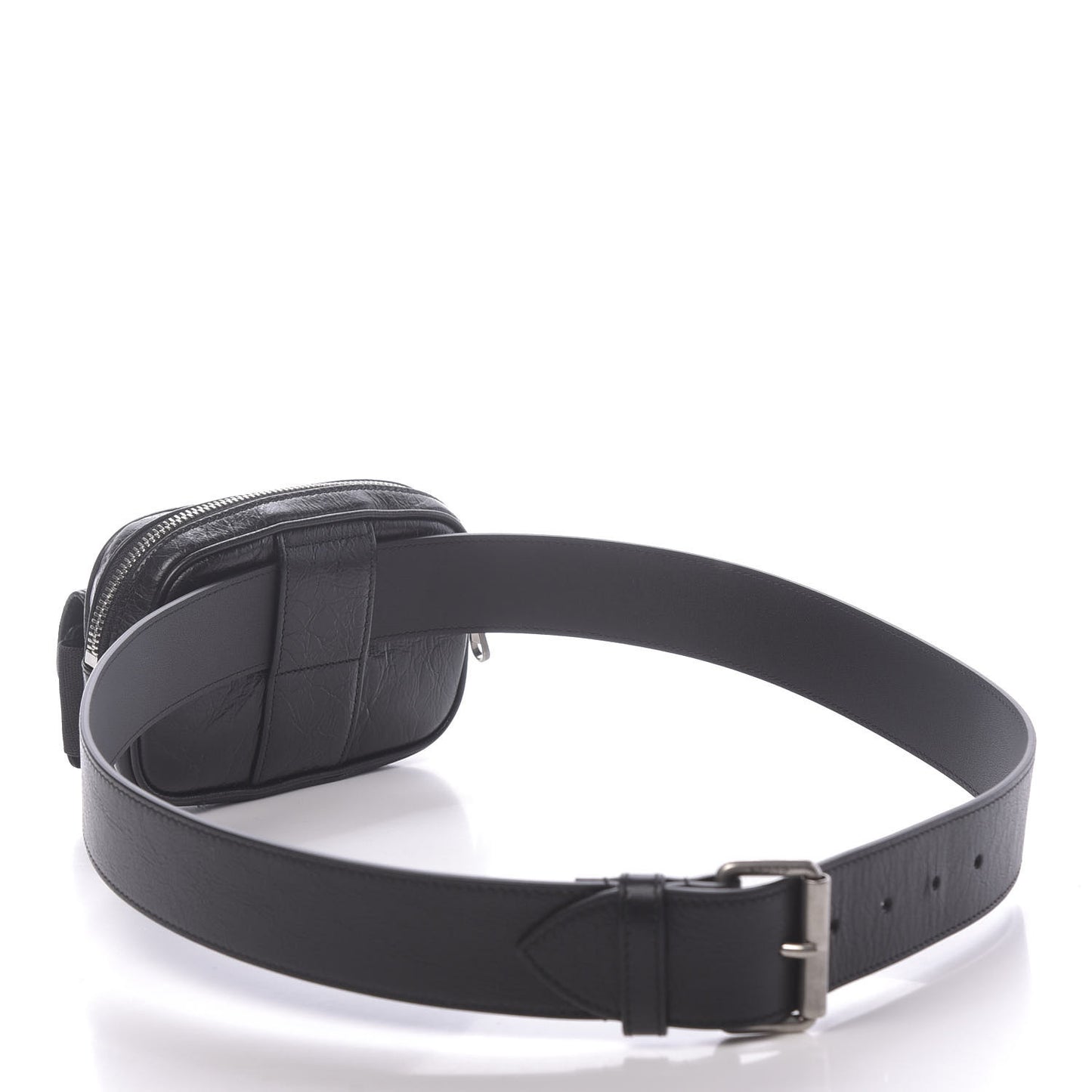 Fluffy Calfskin Mini Morpheus Belt Bag 90 36 Black