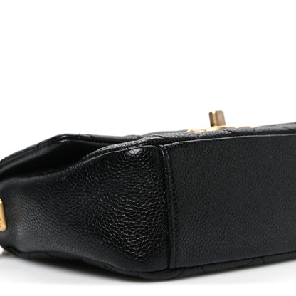 Chanel Caviar Quilted Mini Chain Soul Flap Black 9 of 10