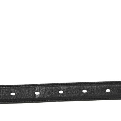 Saint Laurent Smooth Calfskin Monogram Square Buckle Belt 95 38 Black 5 of 8