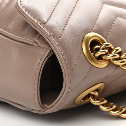 Gucci Calfskin Matelasse Small GG Marmont Shoulder Bag Porcelain Rose 11 of 12