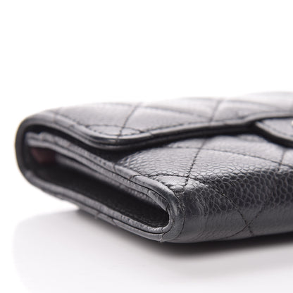 Chanel Caviar Quilted Small Flap Wallet Black 8 of 10