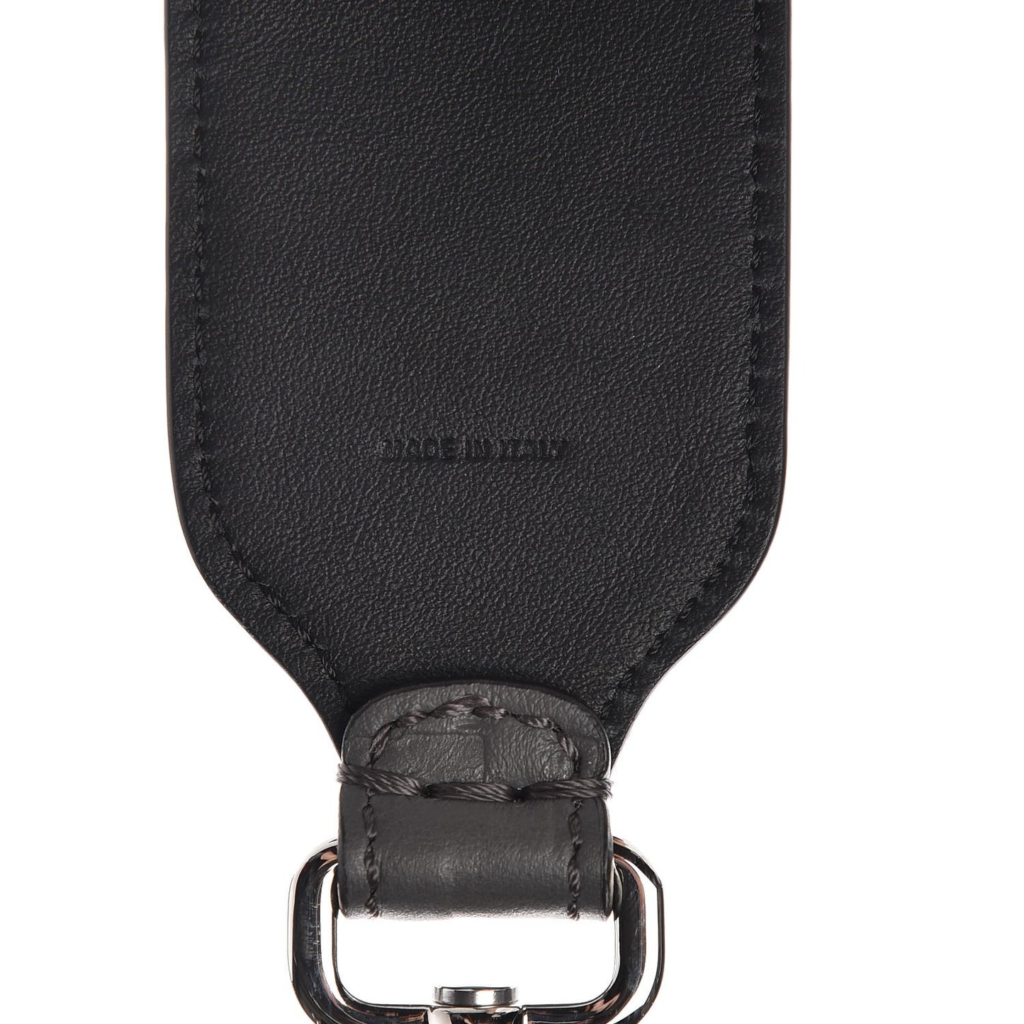 Calfskin FF Embossed Mini Strap You Grey