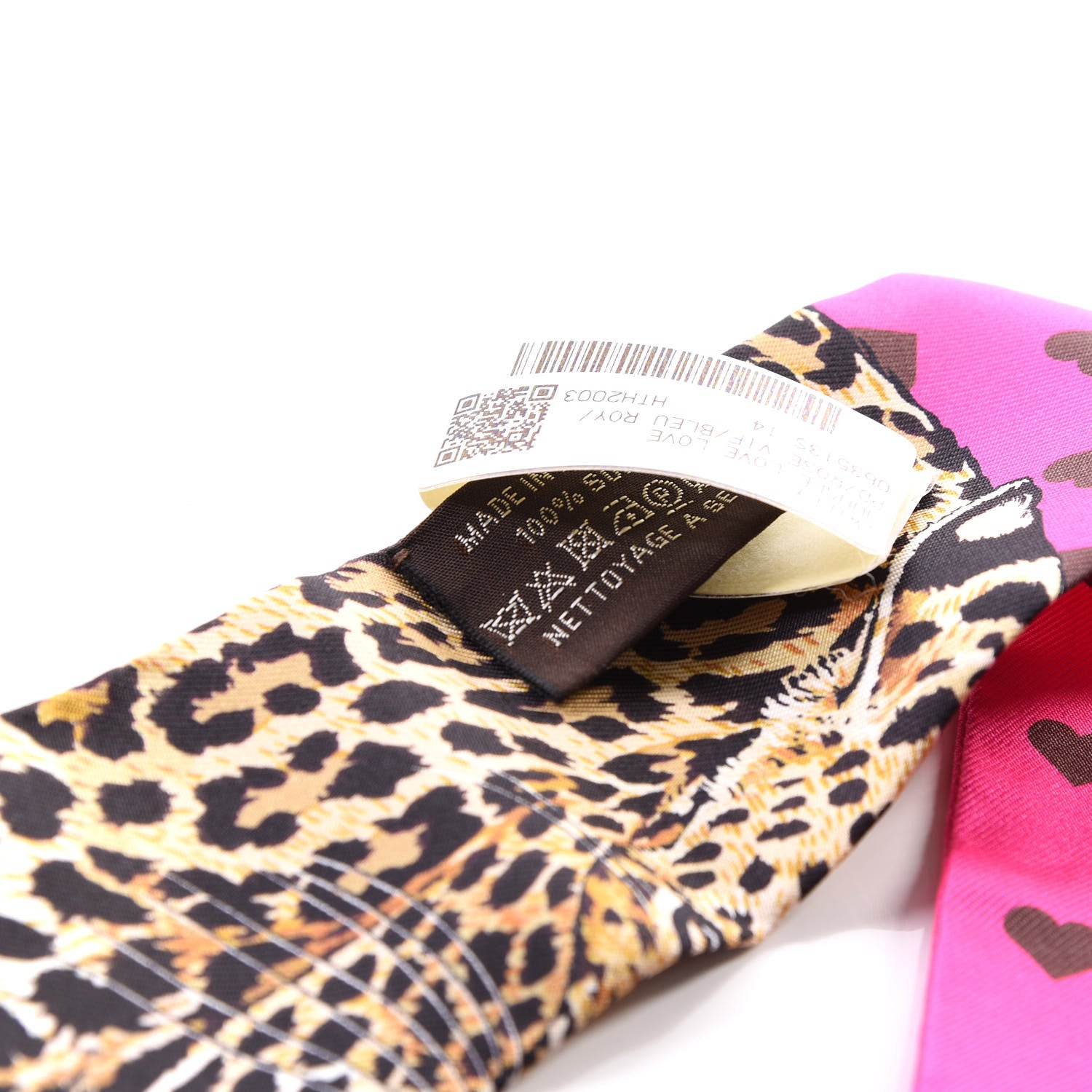 Hermes Silk Jungle Love Love Twilly Rose Vif Bleu Roy 4 of 4