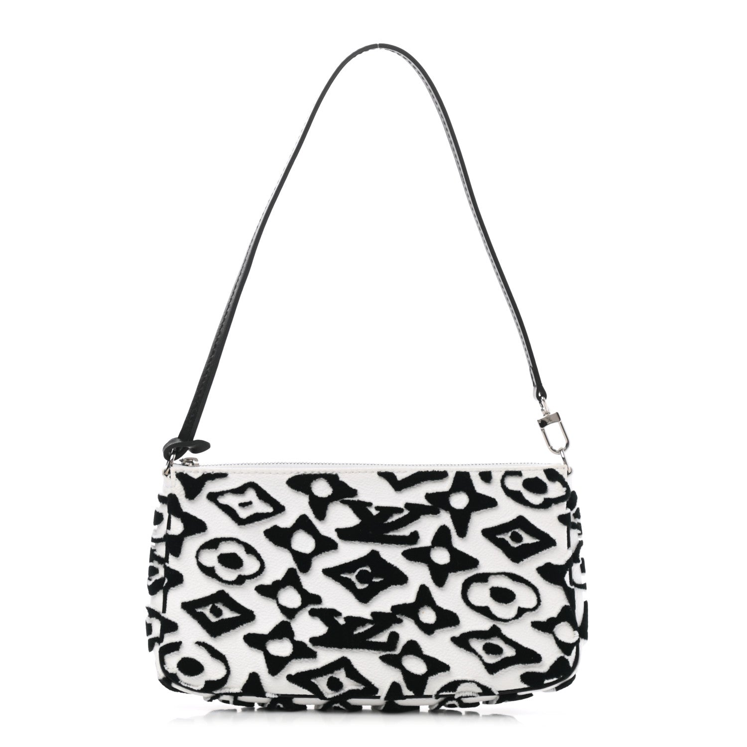 Louis Vuitton X UF Tufted Monogram Pochette Accessories White Black 1 of 7