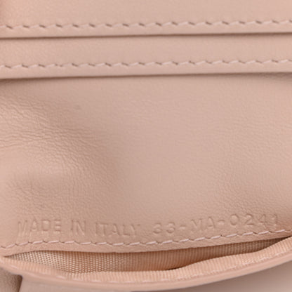 Christian Dior Lambskin Cannage Small Lady Dior Flap Card Holder Light Pink 7 of 8