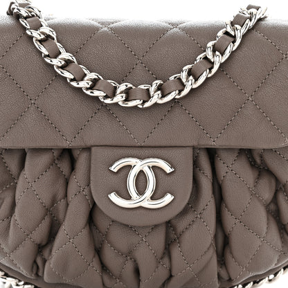 Chanel Washed Lambskin Quilted Mini Chain Around Flap Taupe 8 of 12